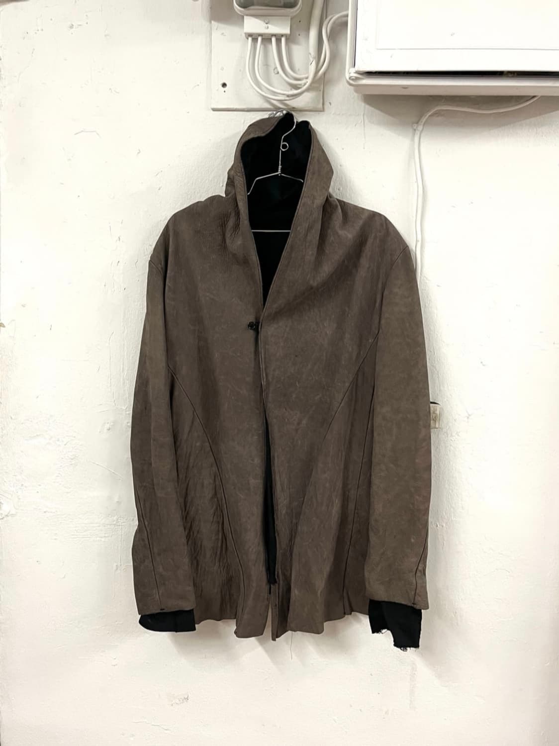 Obscur 08 후드레더자켓 상품이미지1