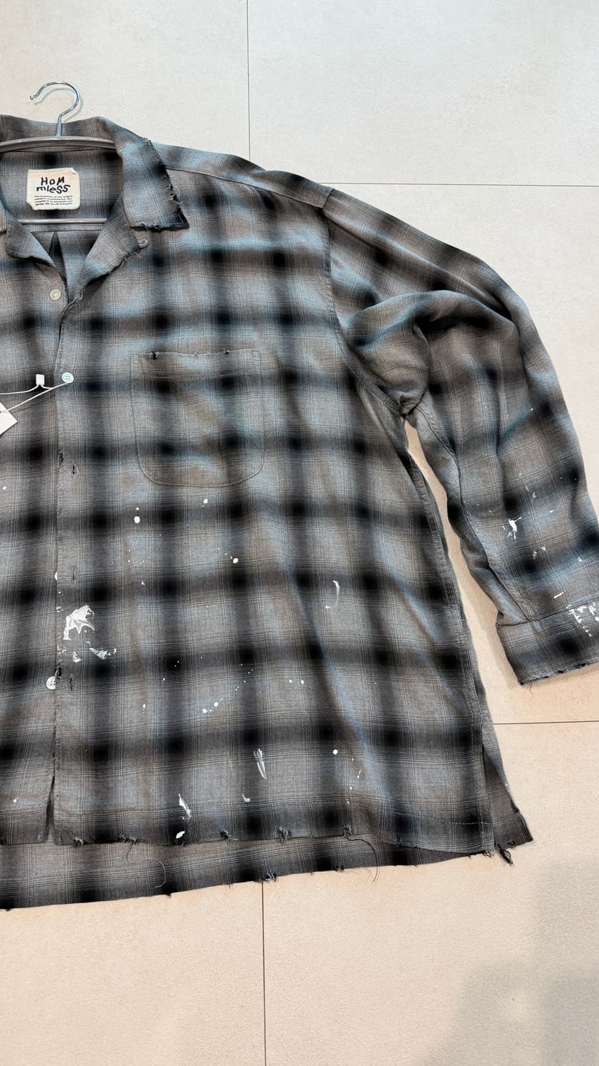 홈리스 hommless 레이온 셔츠 블랙 2사이즈 상품이미지6