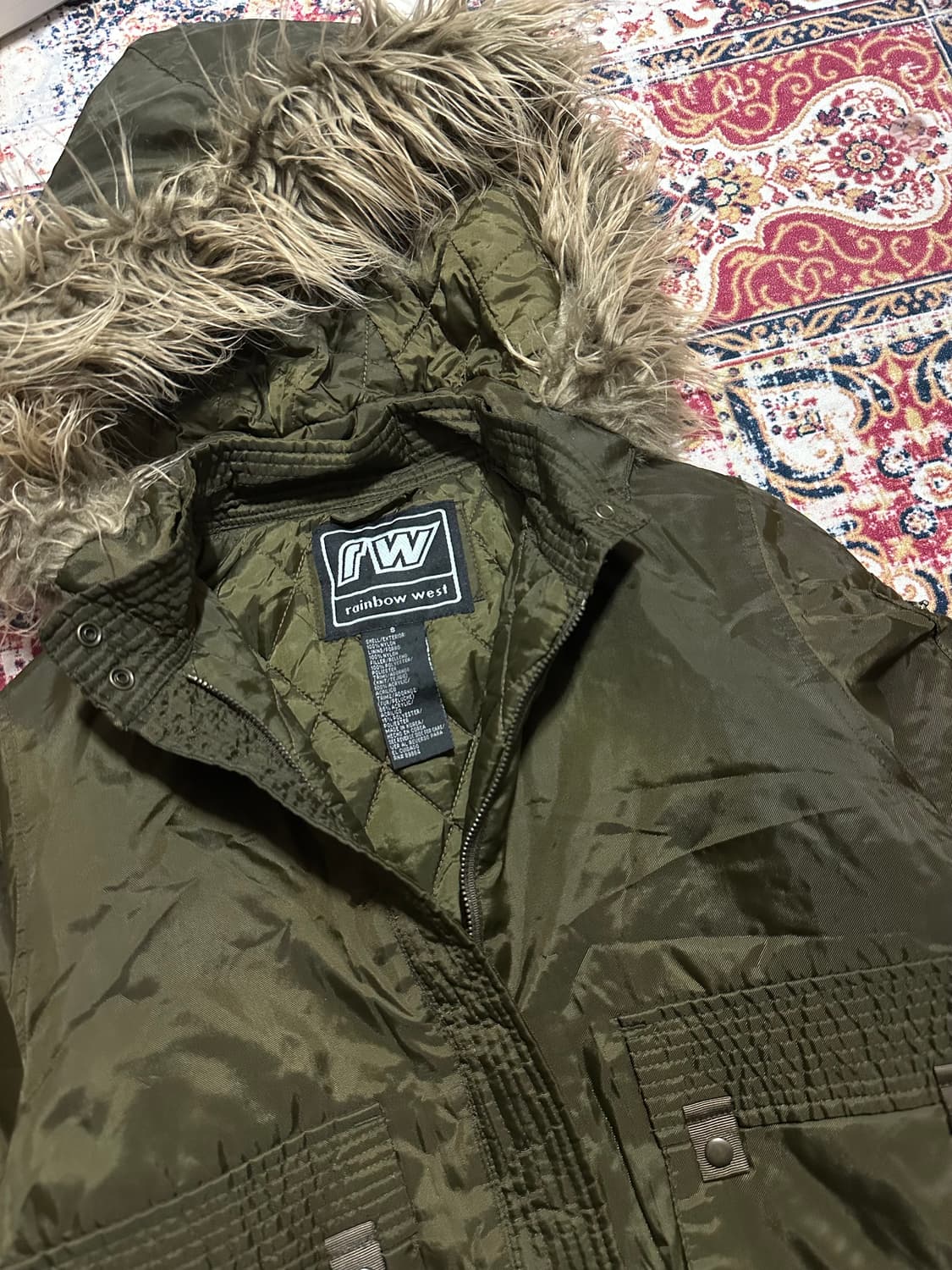 와투케 카키 후드 점퍼 자켓 상품이미지2