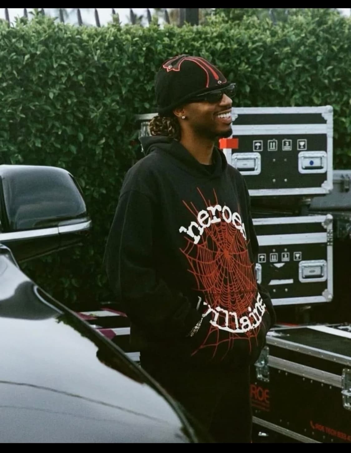 Sp5der x metro boomin web hoodie black 상품이미지3