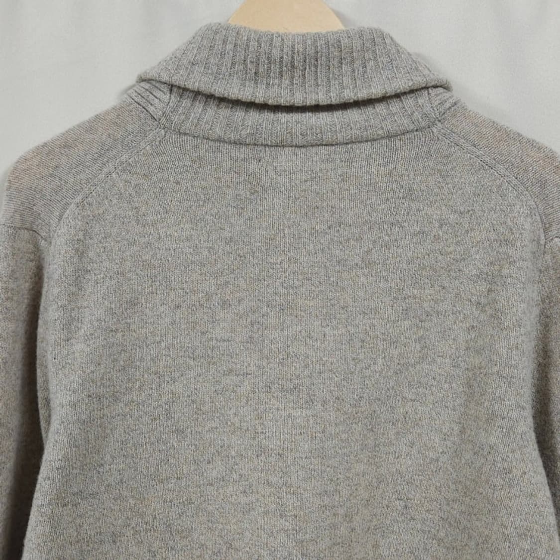 105)JCrew 제이크루 램스울 숄카라 니트 베이지 상품이미지3