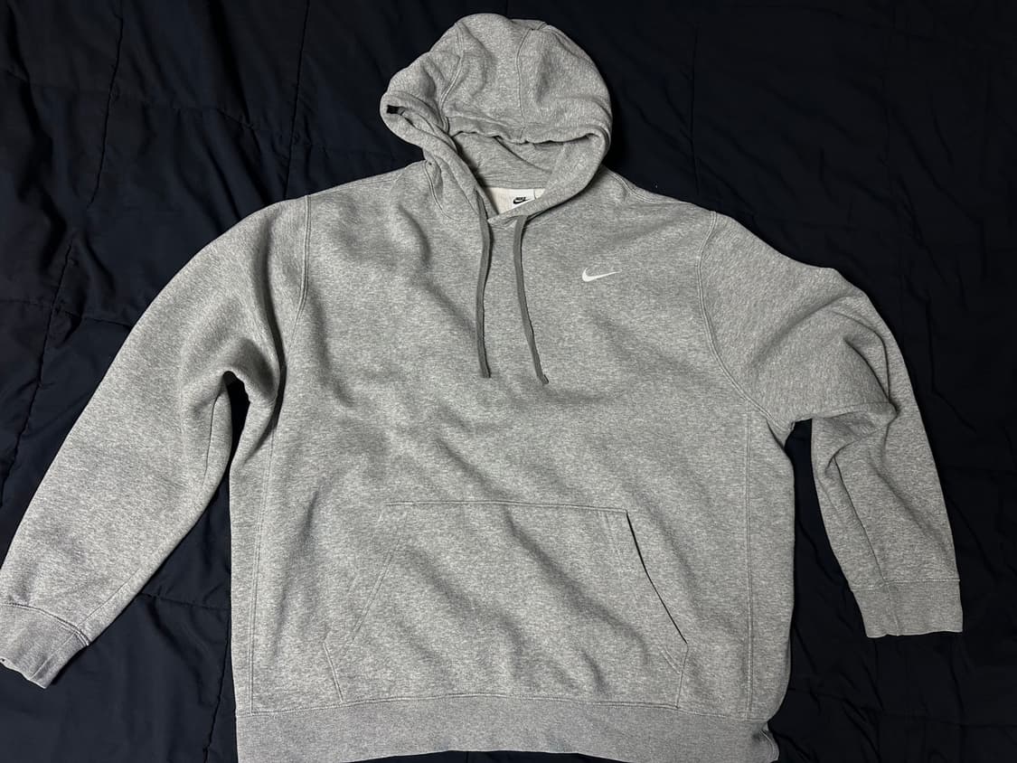 나이키 스우시 후드티 그레이 XL 상품이미지1