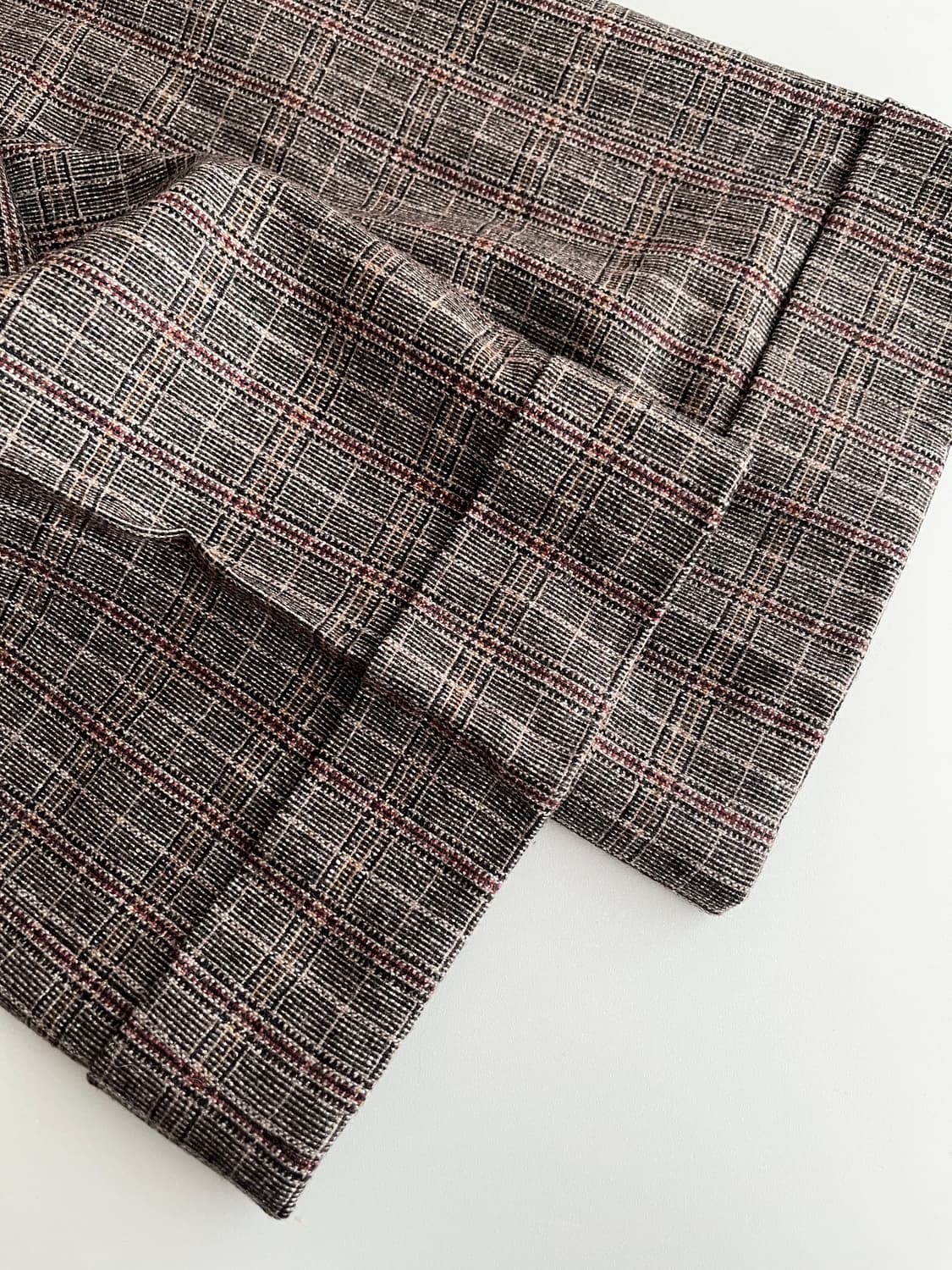 40) 마시모두띠 울 체크 슬랙스 브라운 상품이미지6