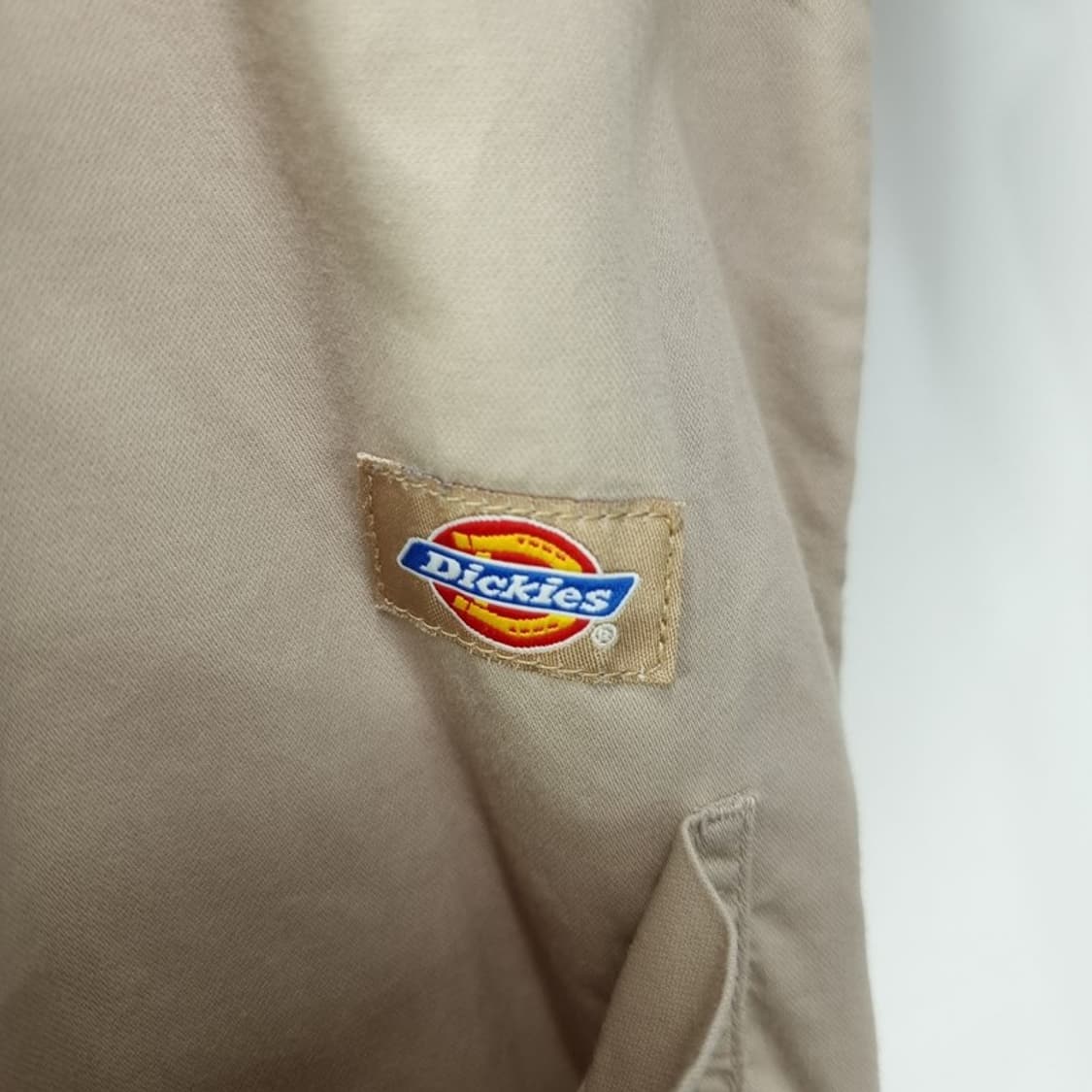 [디키즈] 얇은 코튼 멜빵 바지 오버롤 베이지 M19460 상품이미지6