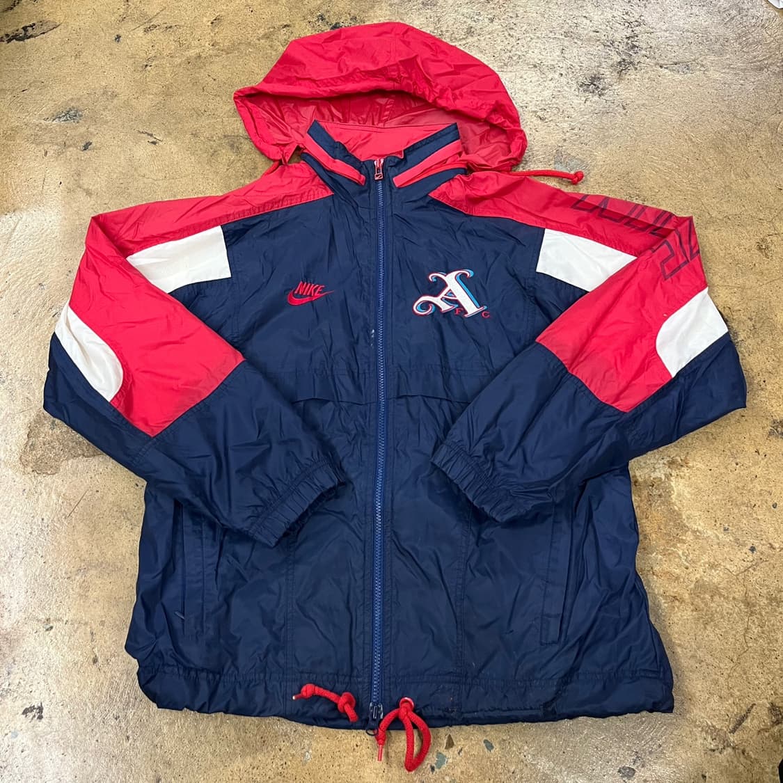 [정품/95] 나이키 올드스쿨 아스날 바람막이 자켓 b15 상품이미지2