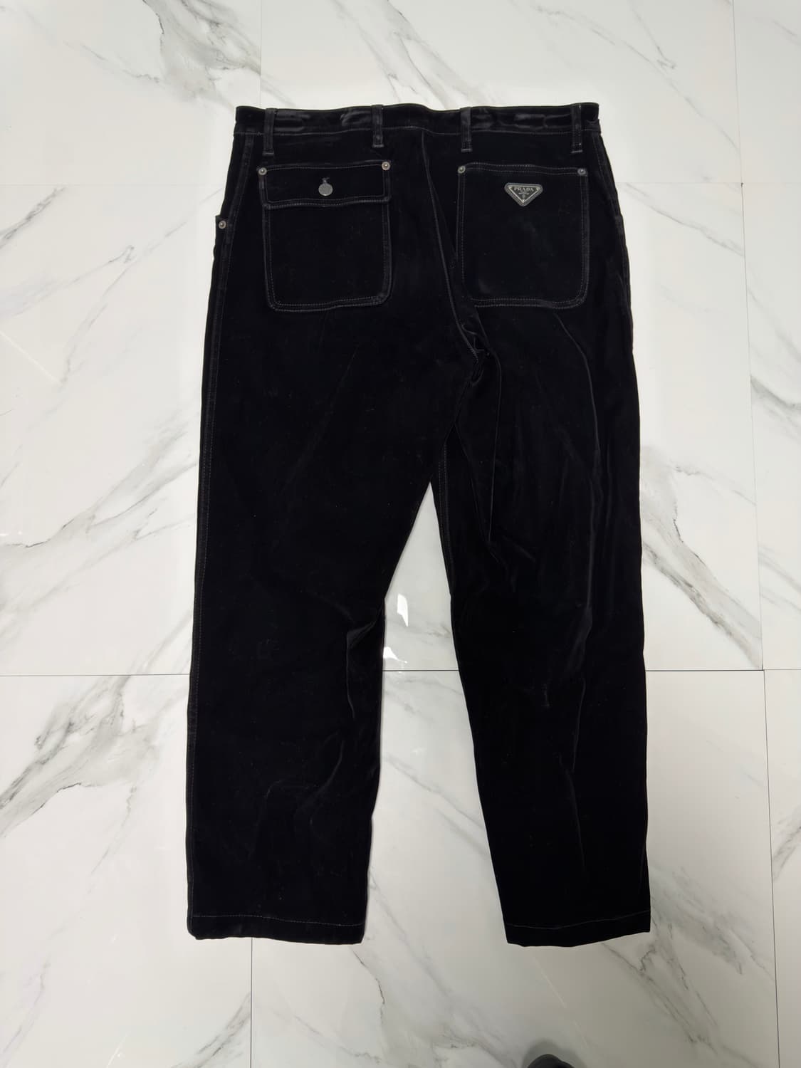 프라다 벨벳 셋업 XL/M 상품이미지6