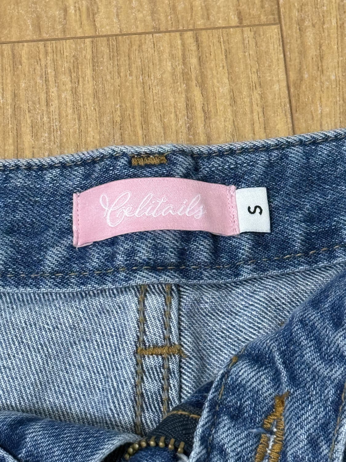 셀리테일즈 플라워 데님 팬츠 s 상품이미지3