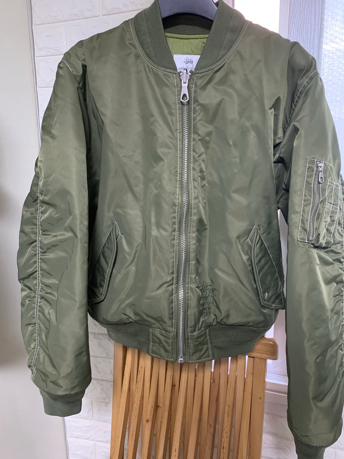 스투시 빌트 리버시블 봄버 자켓 올리브 상품이미지1