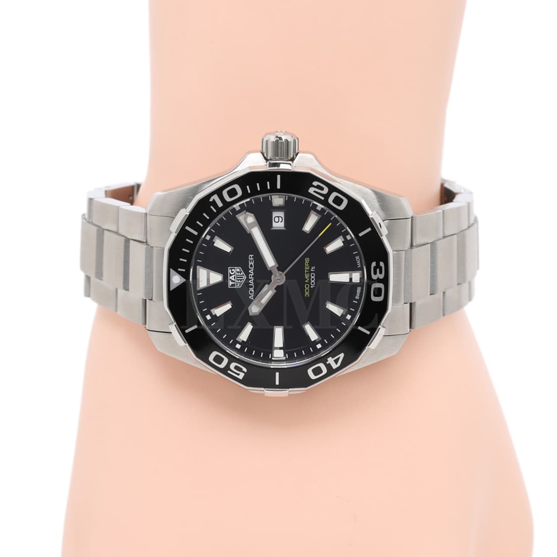 태그호이어 아쿠아레이서 블랙 스틸 워치 WAY111A 시계 상품이미지8