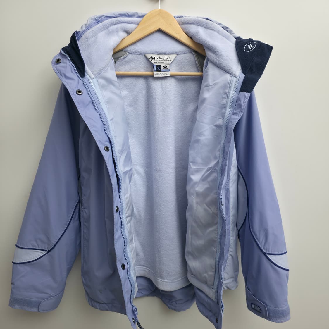 [M] 컬럼비아 라벤더 바람막이 플리스 내피 상품이미지4