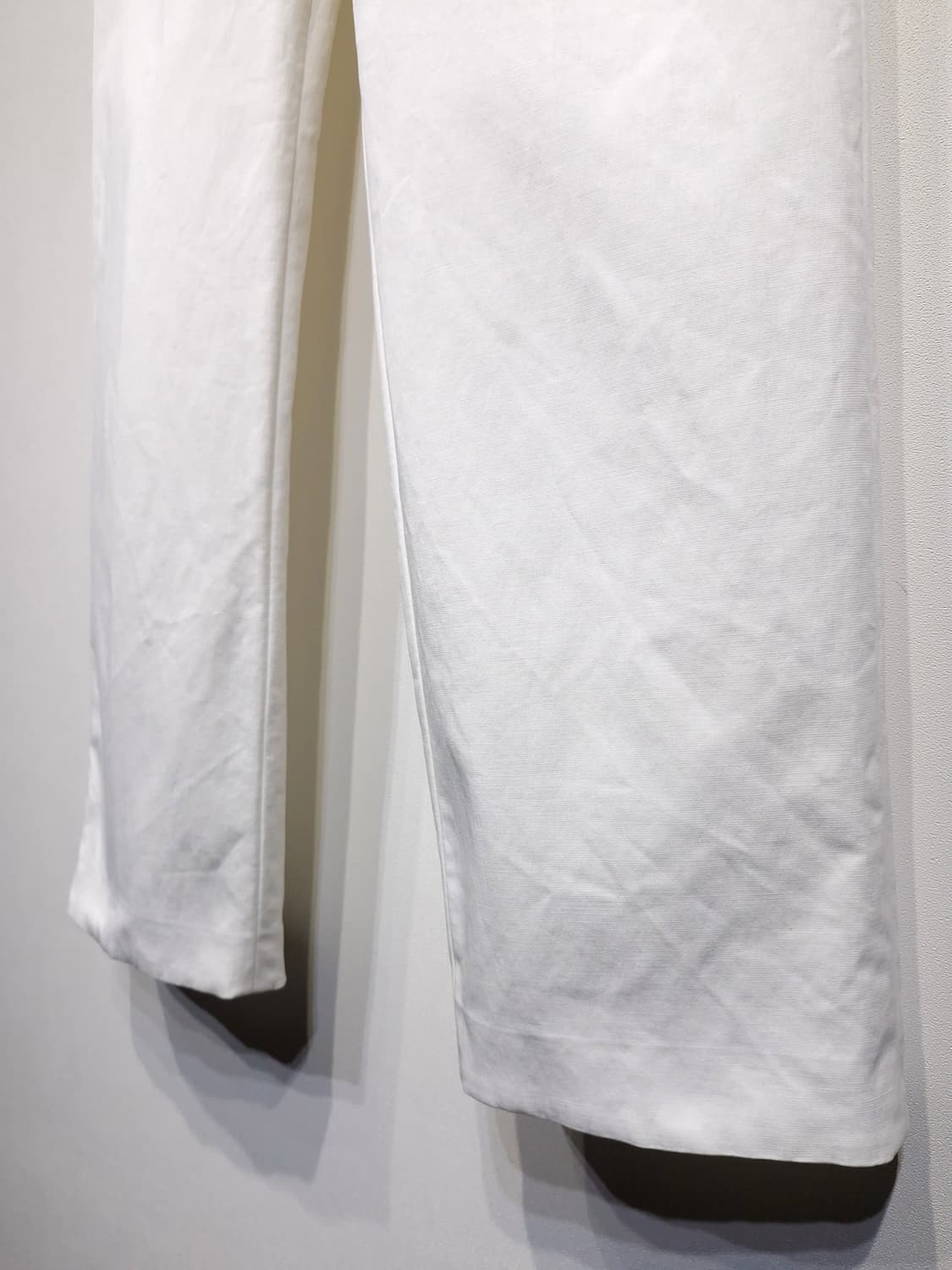 더캐시미어 여성 코튼 팬츠 화이트 상품이미지4