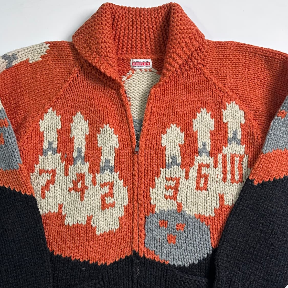 Person’s 퍼슨스 볼링 코위찬 니트 집업 상품이미지3