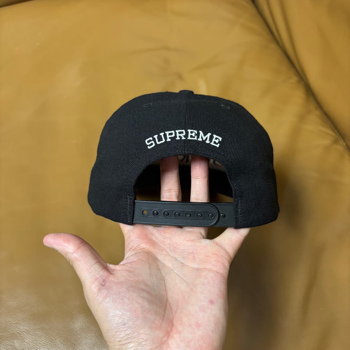 Supreme 슈프림 아마겟돈 플레임 블랙 6패널 볼캡 모자 Black 상품이미지7