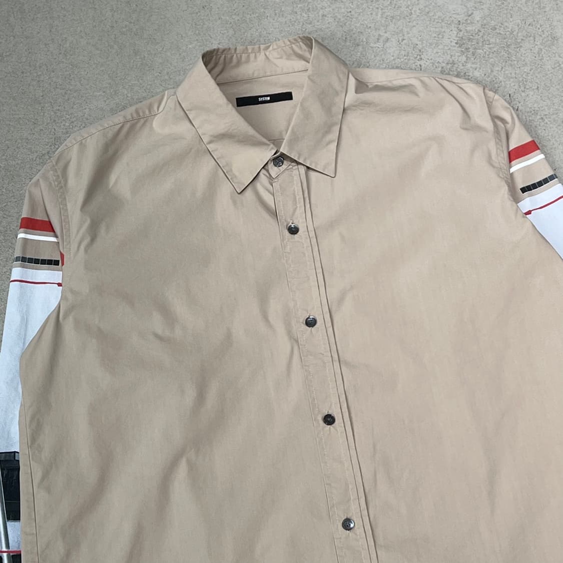 시스템 소매 프린팅 워크셔츠 s10461 상품이미지3