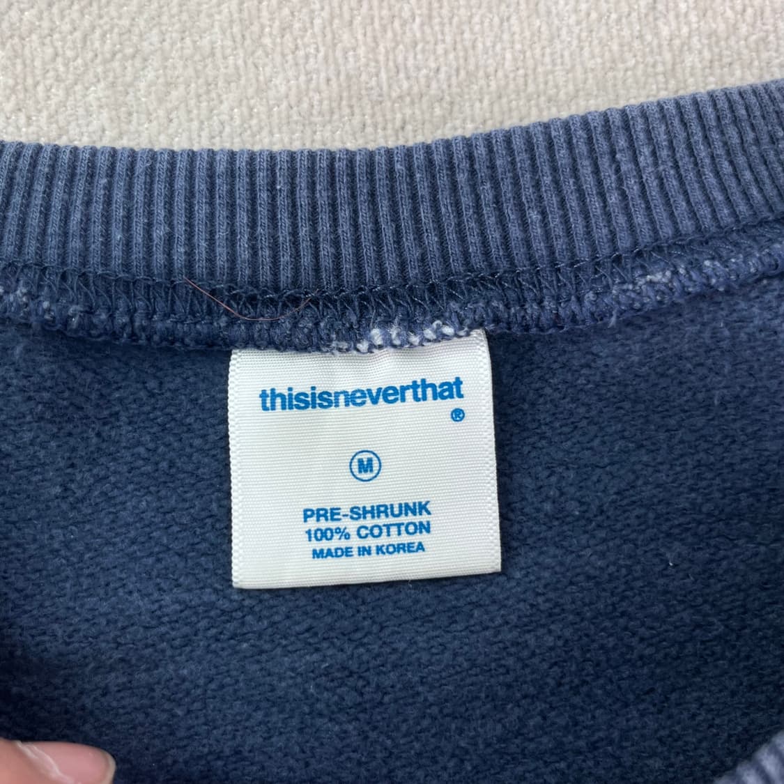 100 디스이즈네버댓 빅로고 맨투맨 상품이미지3