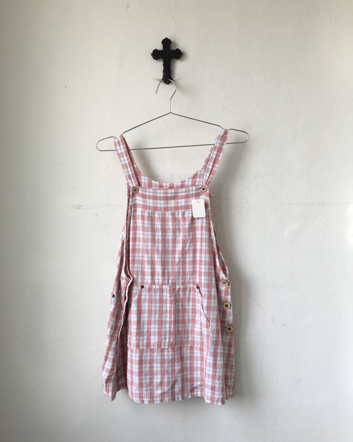 Check pattern suspender onepiece 상품이미지2