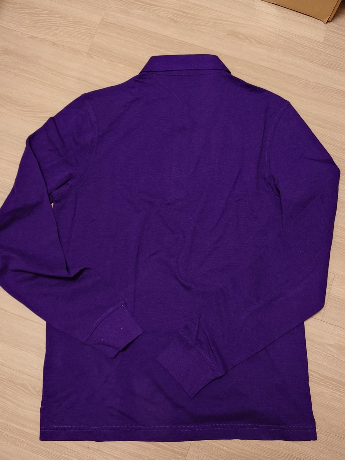 [XL] 타미힐피거 피케 폴로셔츠 롱슬리브 퍼플 상품이미지5