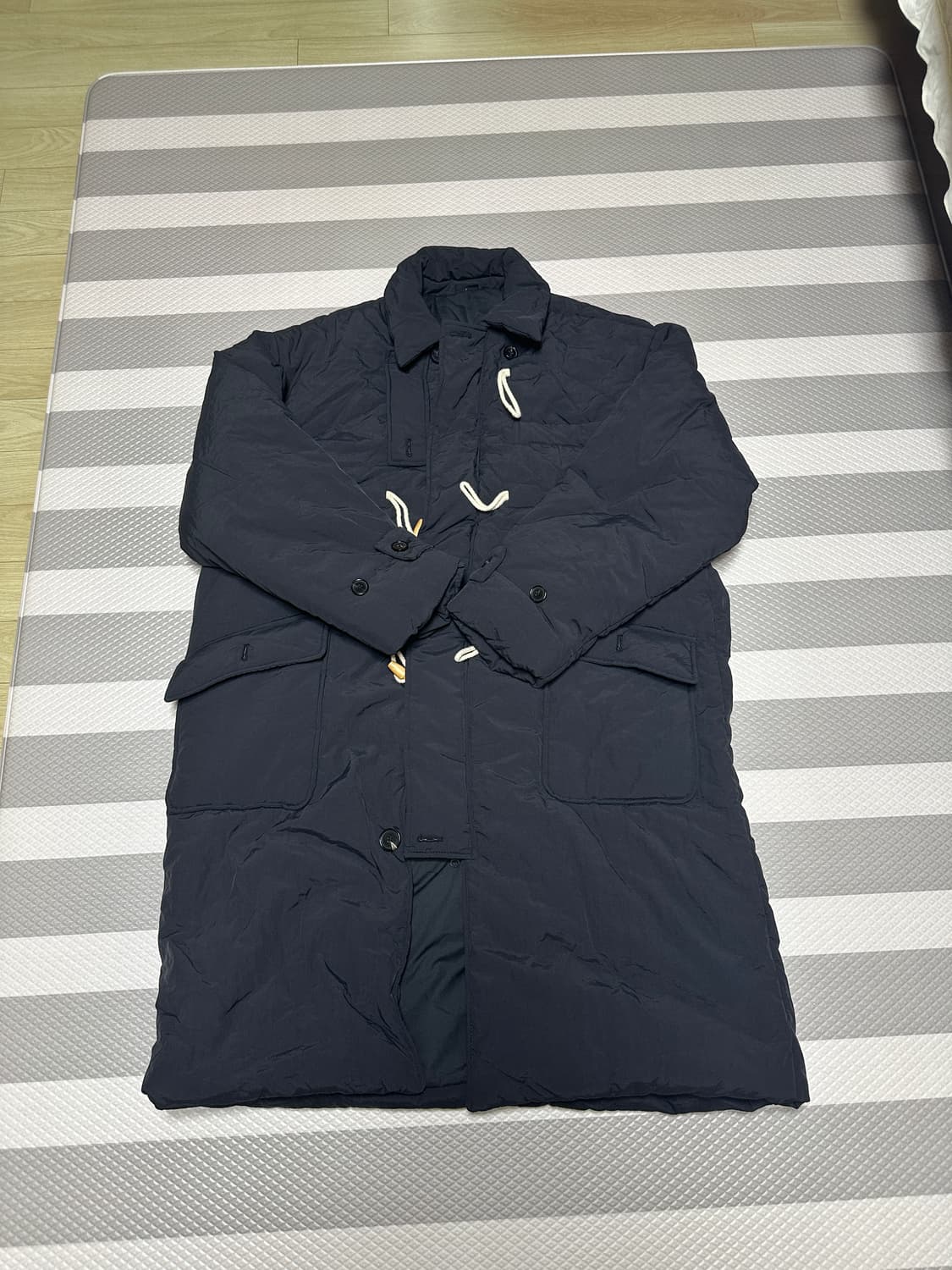 논플로어 패딩 코트 블랙 L 상품이미지1