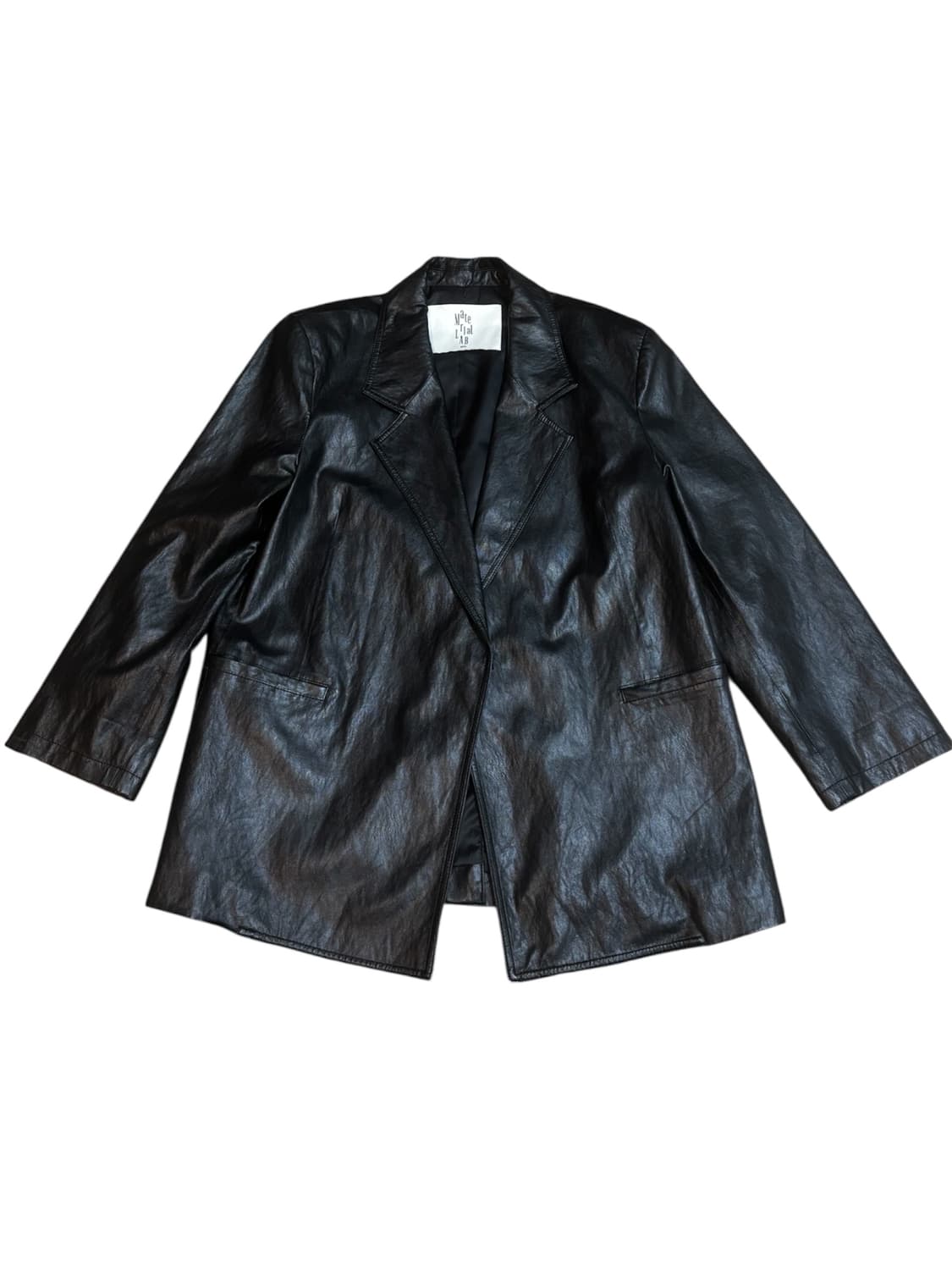 Material Lab 싱글 비건 레더 자켓   상품이미지1