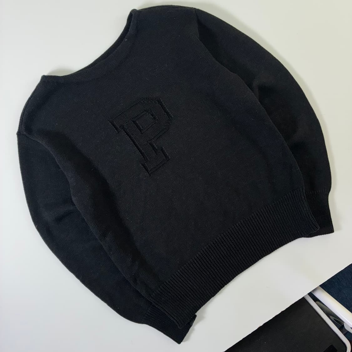 Polo 폴로 랄프로렌 P 엠브로이드 보트넥 니트 상품이미지2