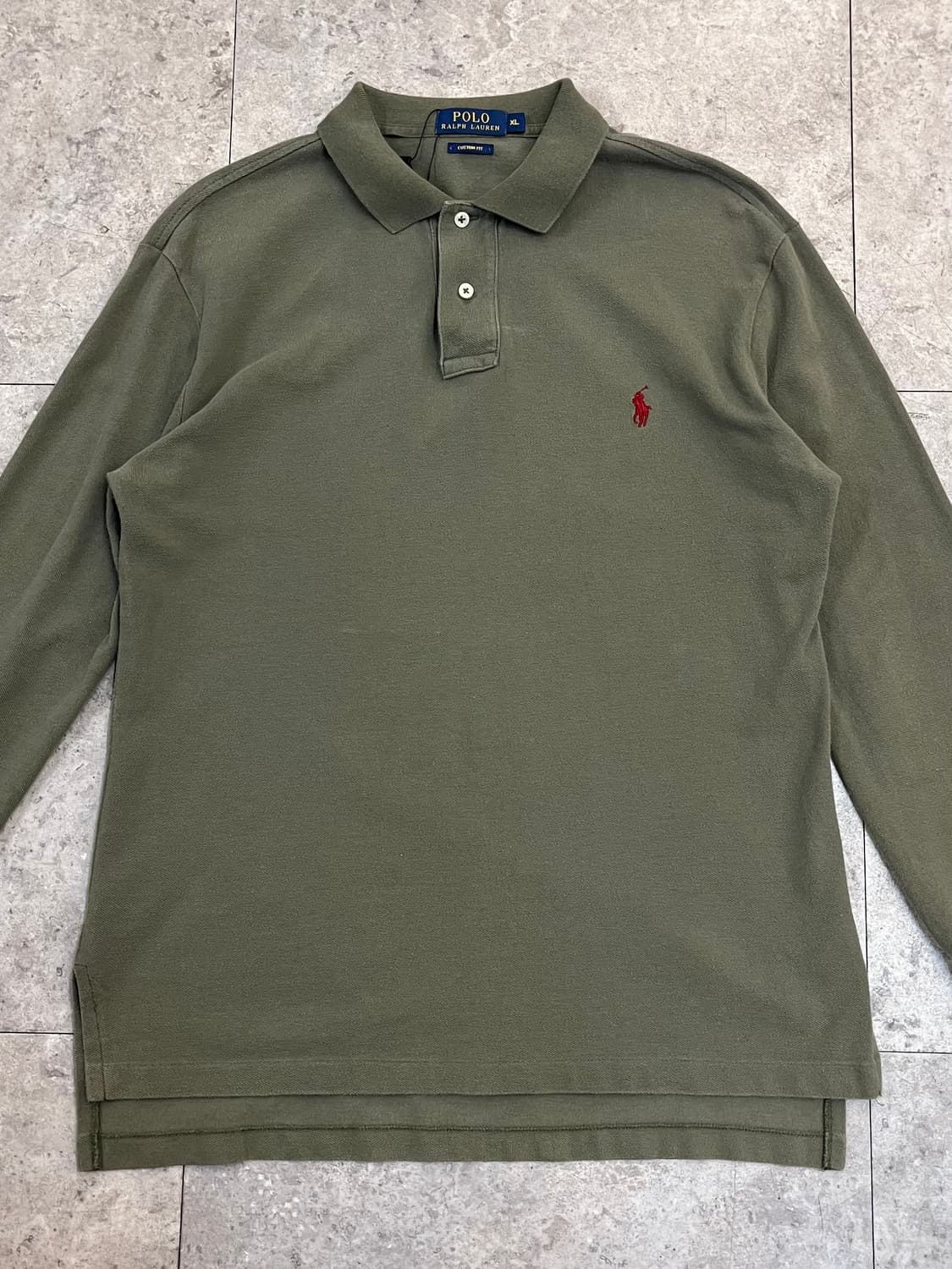 폴로 랄프로렌 긴팔 카라티 카키 XL #csz3164 상품이미지4