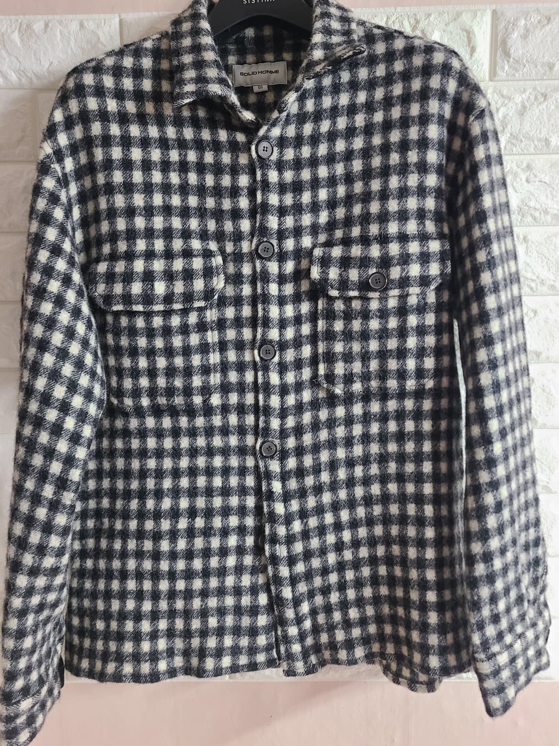 솔리드옴므 체크 남방(실95) 상품이미지1