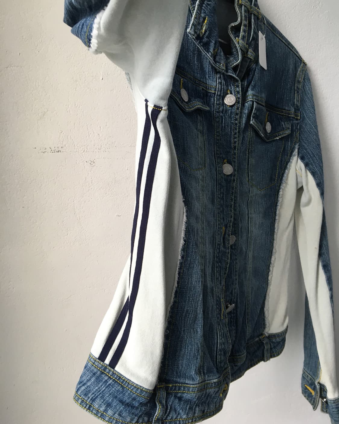 Side line layer denim jacket 상품이미지4