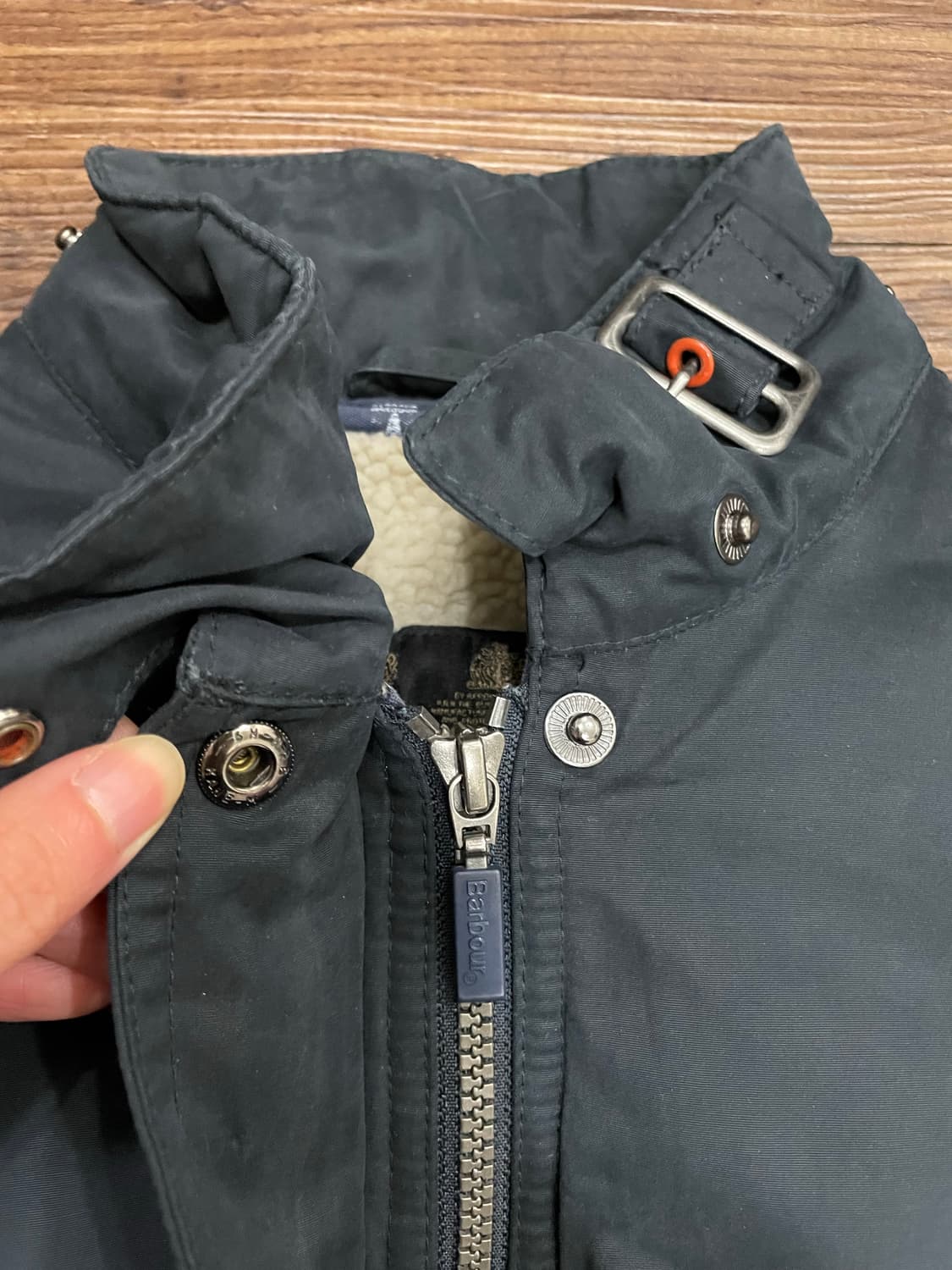 바버 Barbour 양털 라이닝 워터프루프 자켓 uk12 상품이미지5