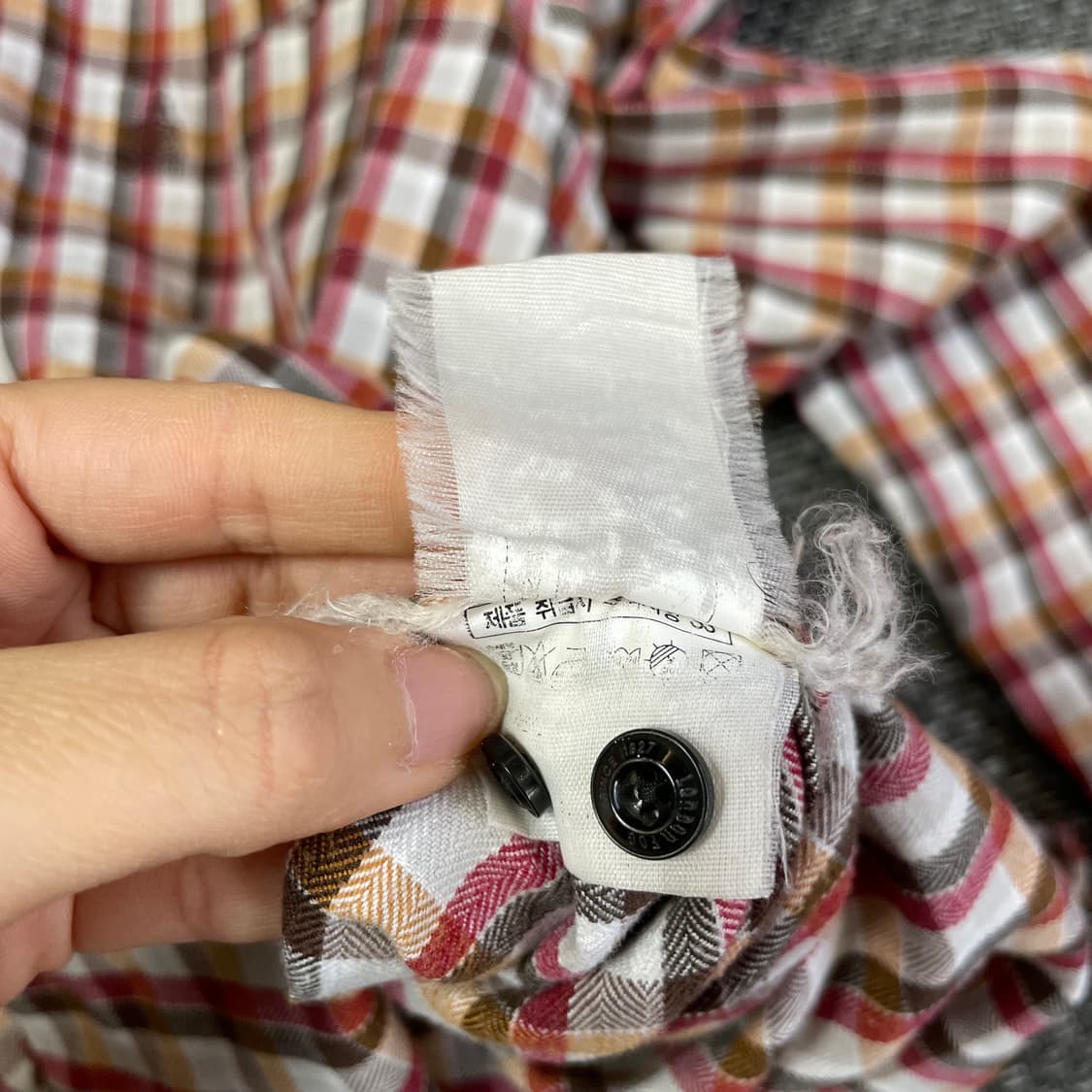 LONDON FOG 런던포그 체크 원포켓 긴팔 셔츠 100 상품이미지6