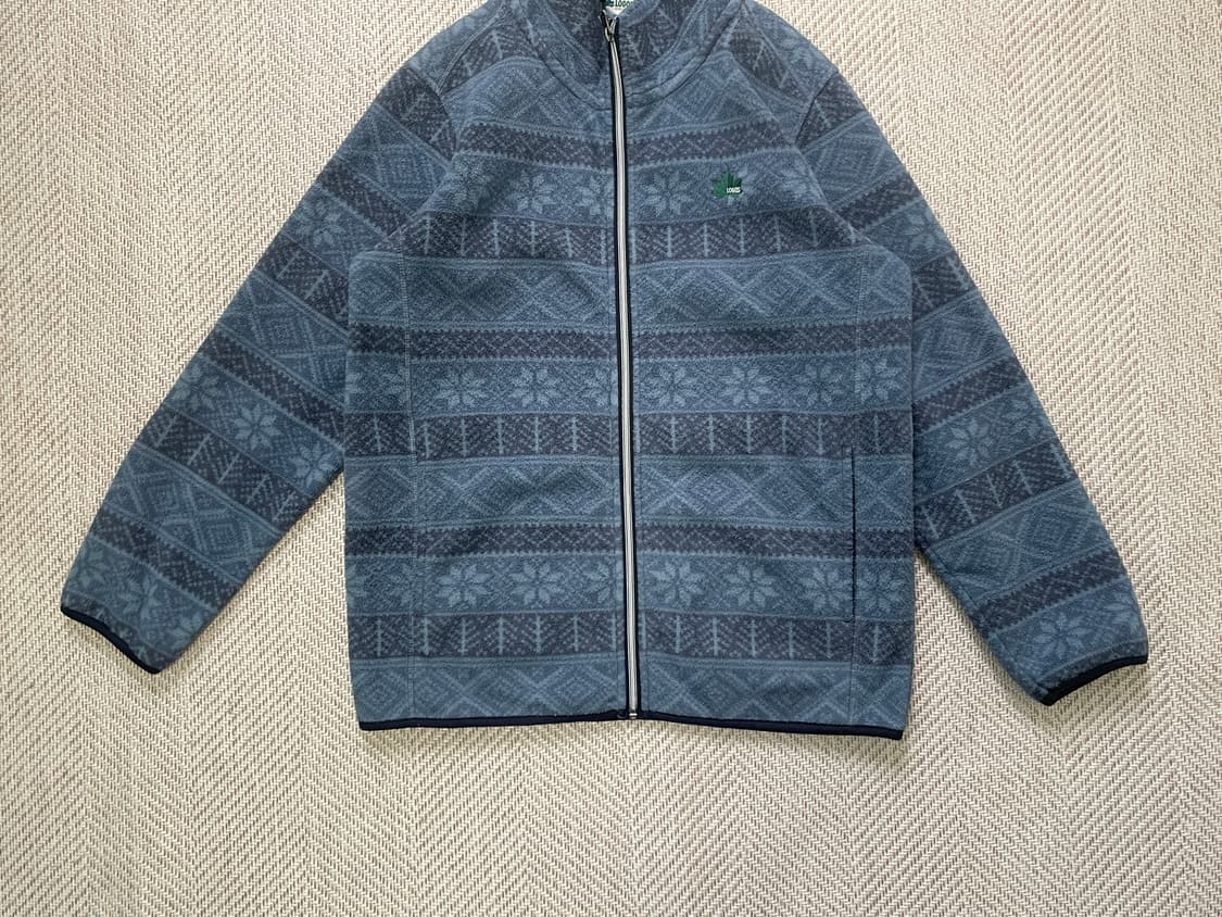 Logos 빈티지 노르딕패턴 플리스 집업 J04156 상품이미지2