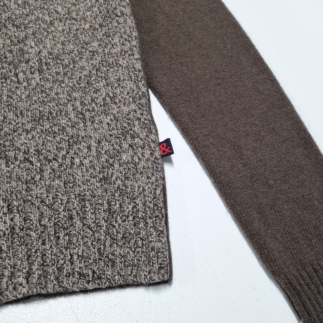 빈티지 DOLCE & GABBANA 투톤 V넥 니트 - 48 상품이미지6