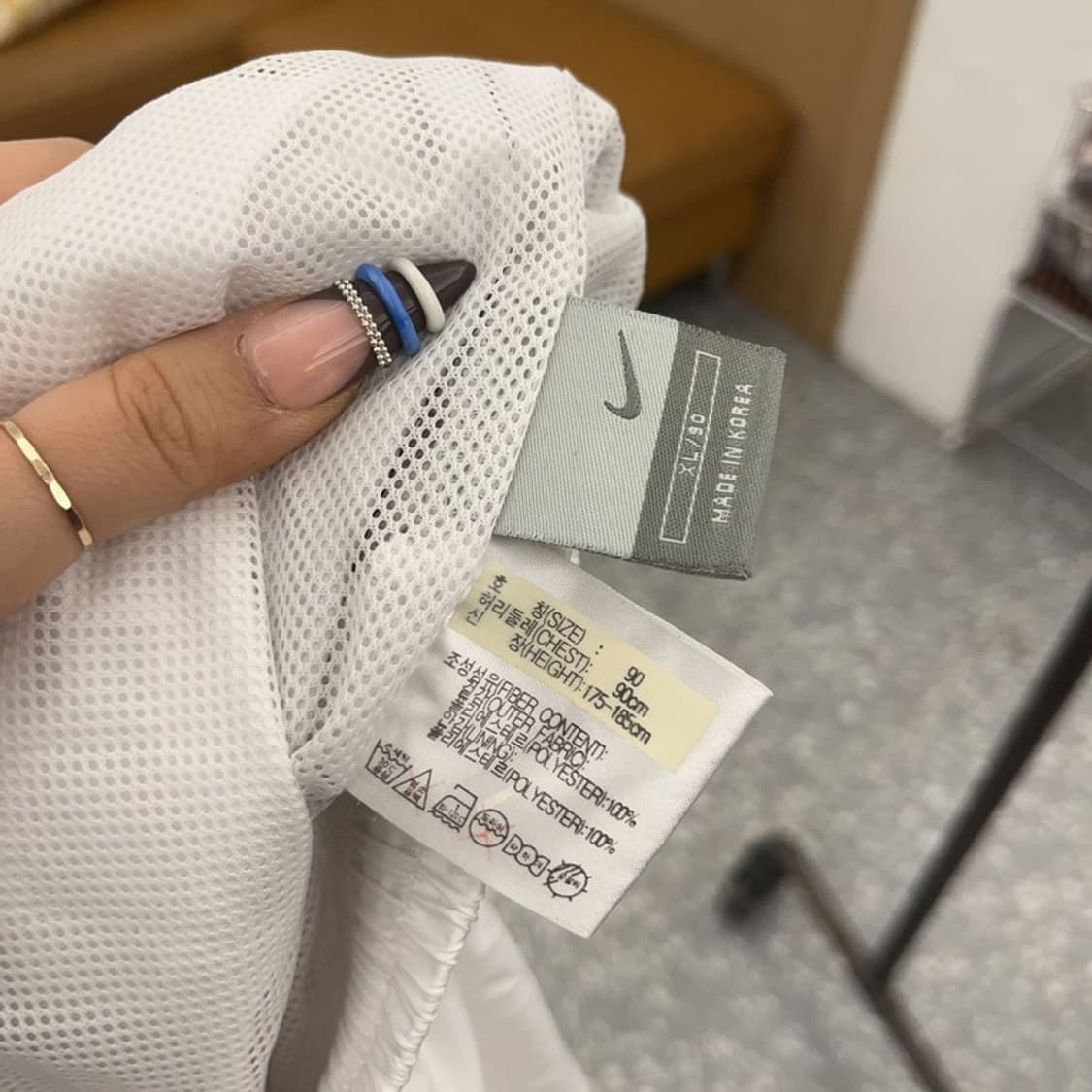 나이키 빈티지 00's 화이트 블랙 사이드라인 트랙팬츠 XL C07874 상품이미지6