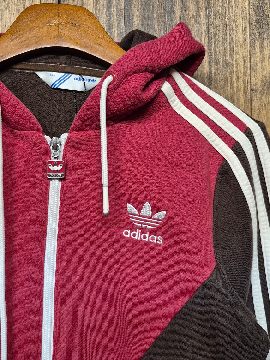 ADIDAS RED BROWN HOODIE ZIPUP  상품이미지4