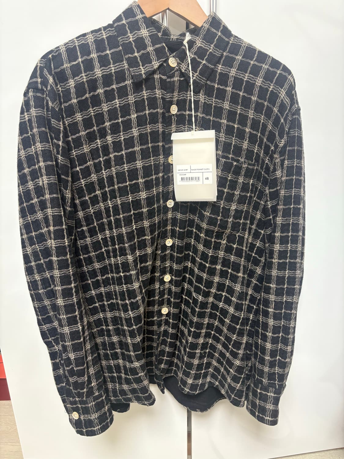 [48]아워레가시 어보브 셔츠 블랙 피쉬넷 상품이미지4