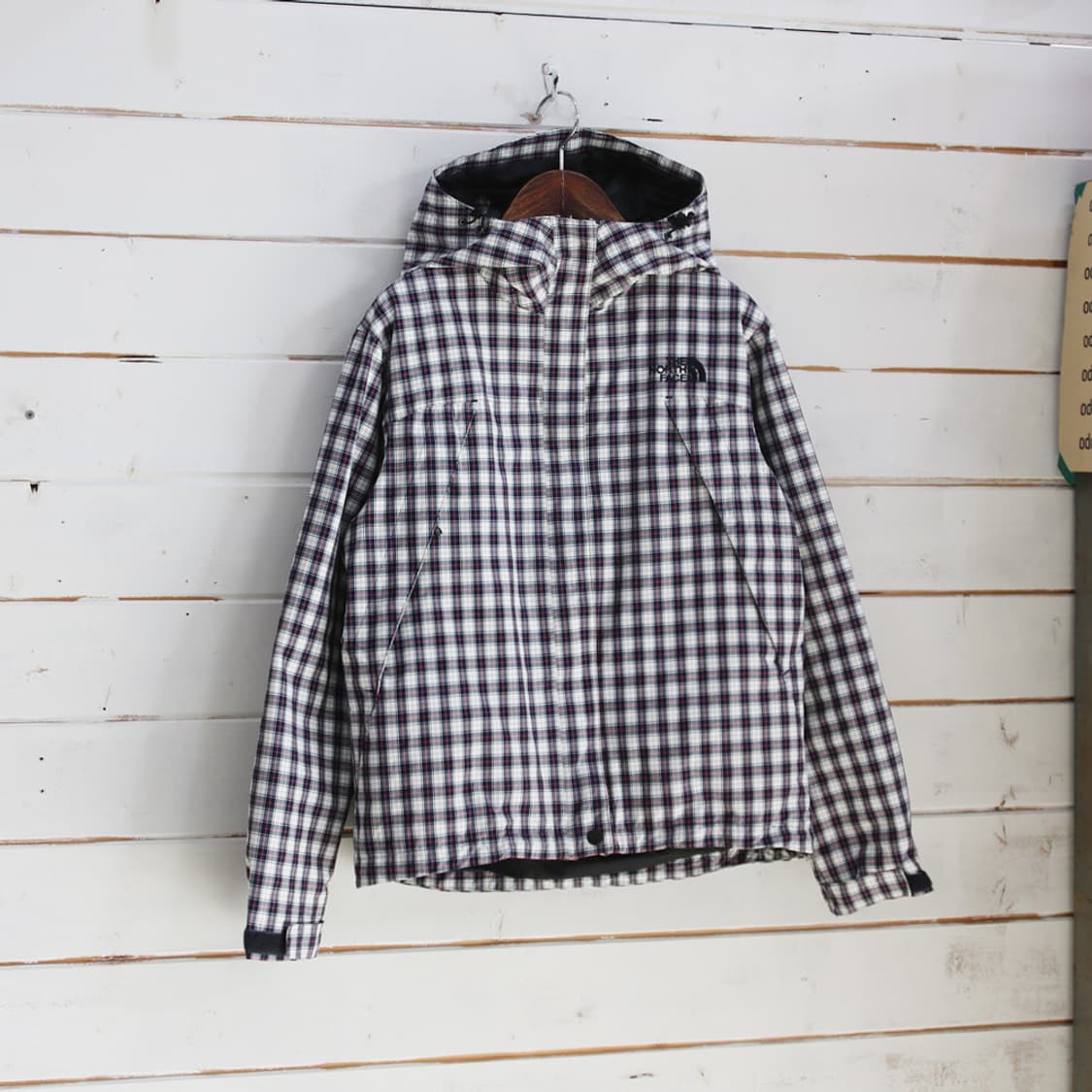 노스페이스 체크 후드 스키 자켓 (여성용 M) 상품이미지2