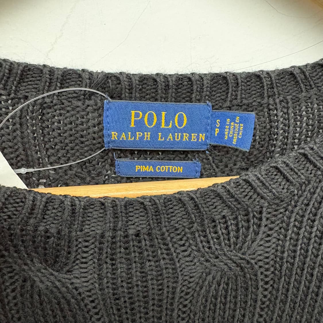 폴로 랄프로렌 블랙 꽈배기 니트 긴팔 여S 상품이미지3