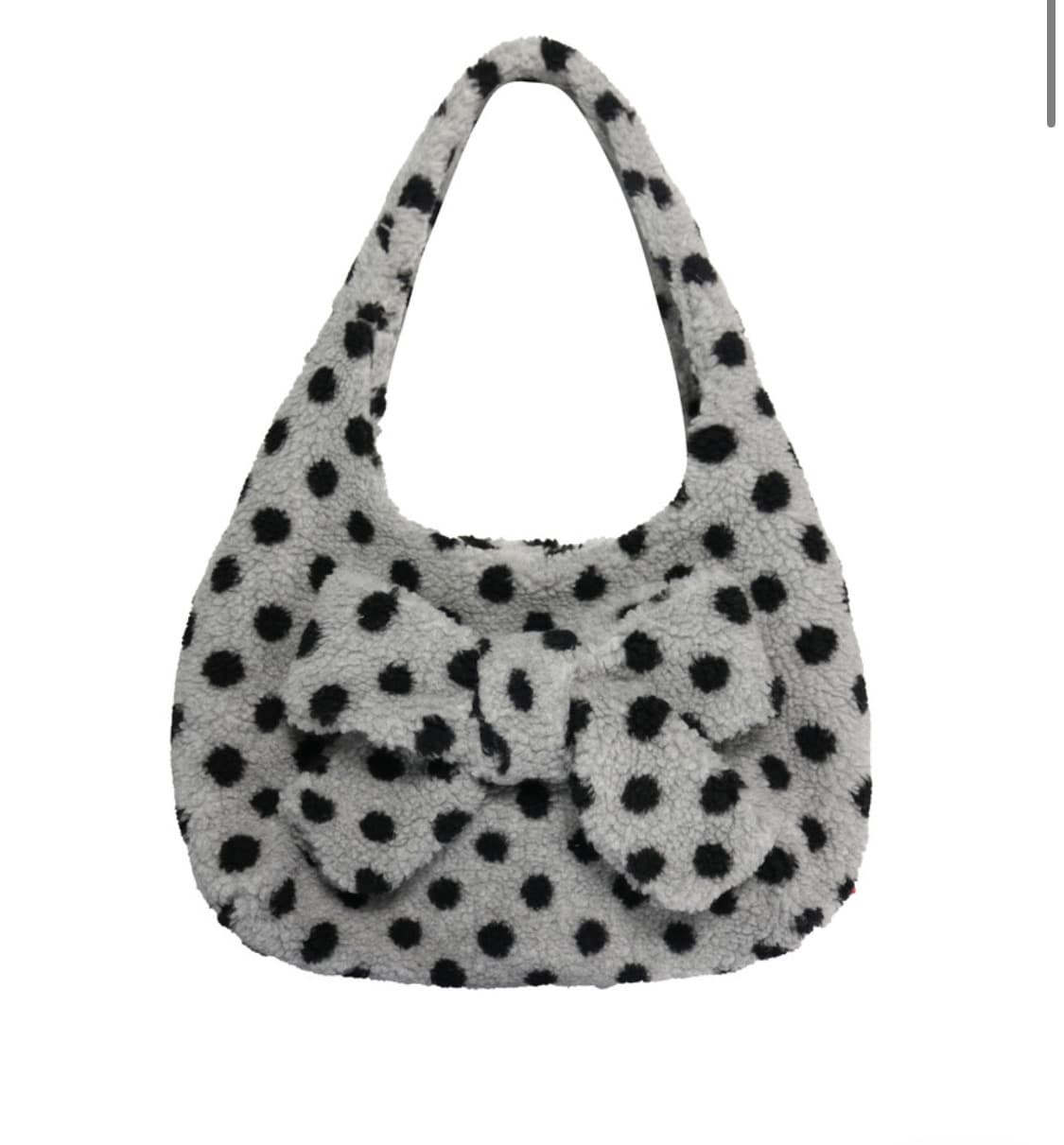 시오 서울 도트 플러피 숄더백 그레이 상품이미지1