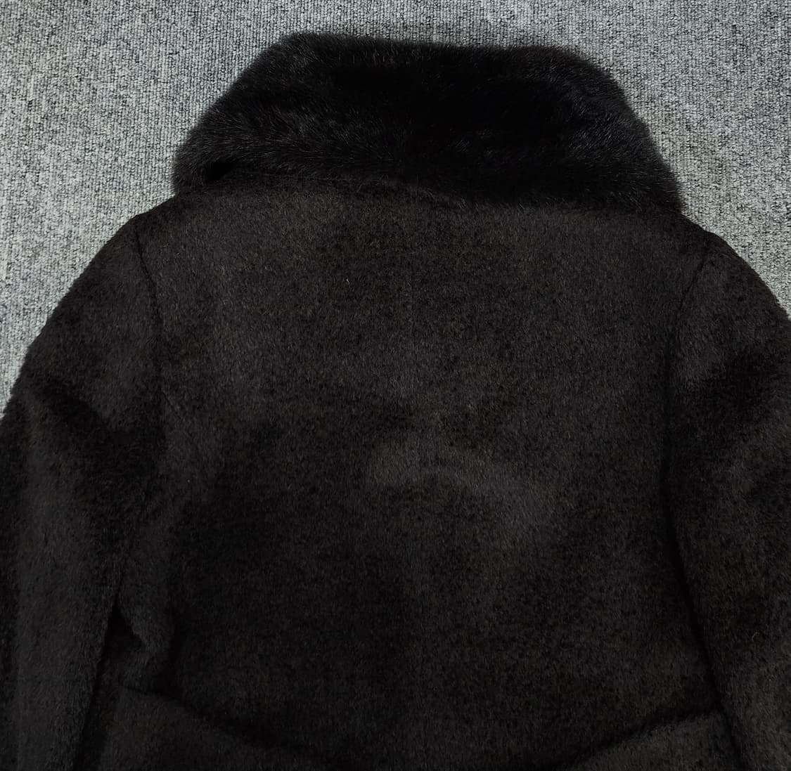  수리알파카 밍크 퍼 카라 빈티지 코트 상품이미지5