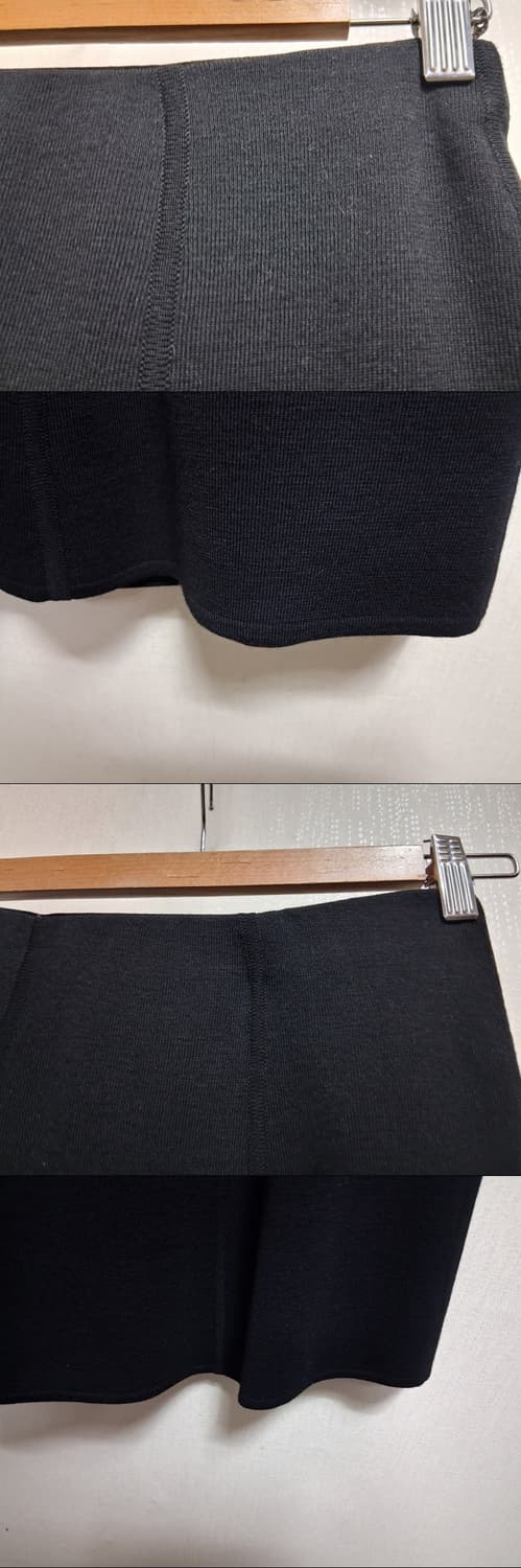 일본구제 cacharel  검정 고급니트 스커트셋업 44XS  44반
 상품이미지7