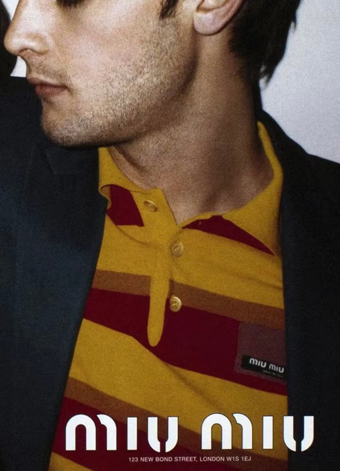 Miu Miu 2000s 남성복 울 밀리터리 더블 브레스티드 코트 상품이미지1