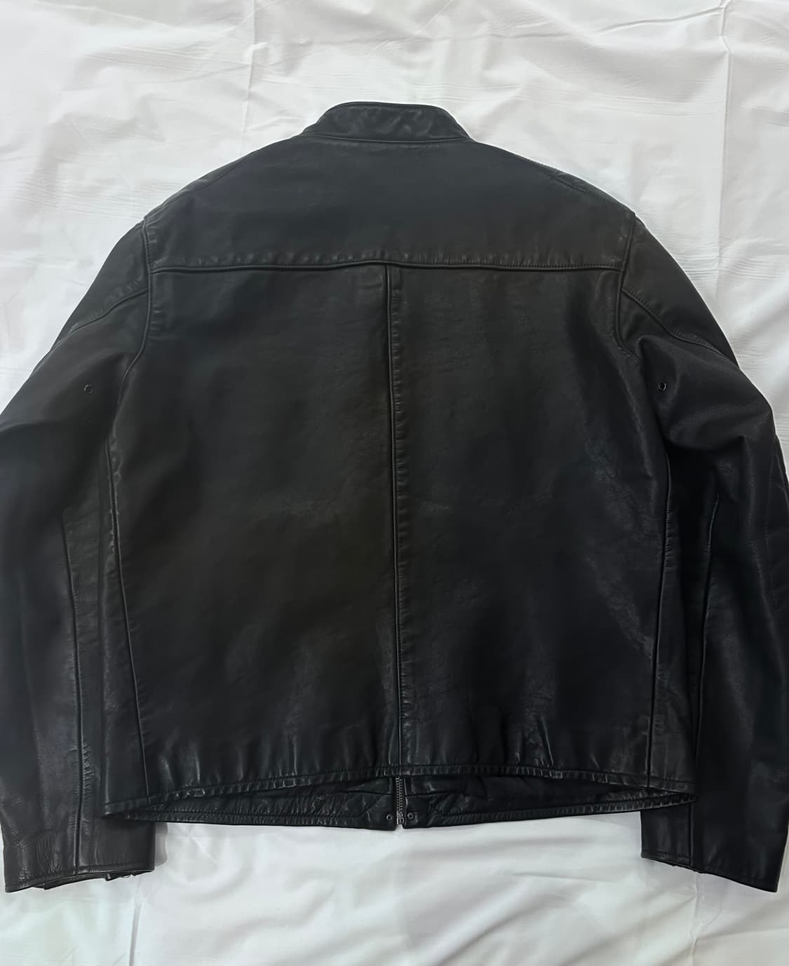 폴로 랄프 로렌 카우 레더 모토 레이서 자켓 L 상품이미지2