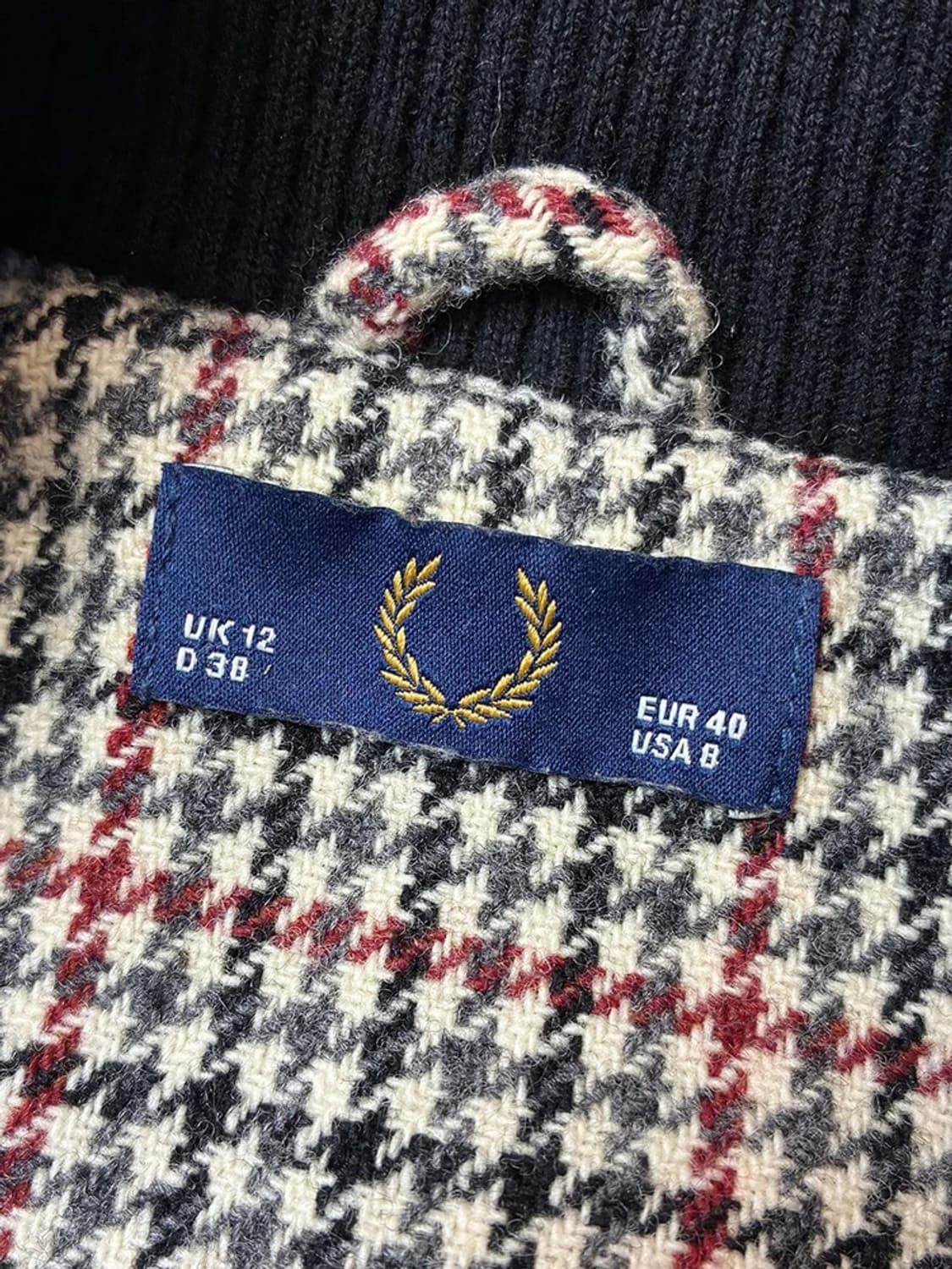 프레드페리 00s 더블 체크 울 코트 PN5342 상품이미지7