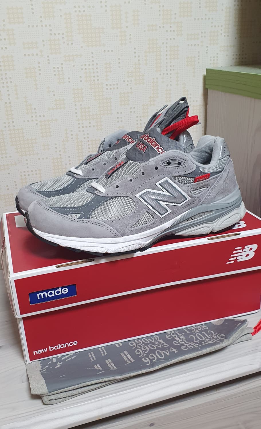뉴발란스 990v3 40주년 기념 255사이즈  상품이미지5