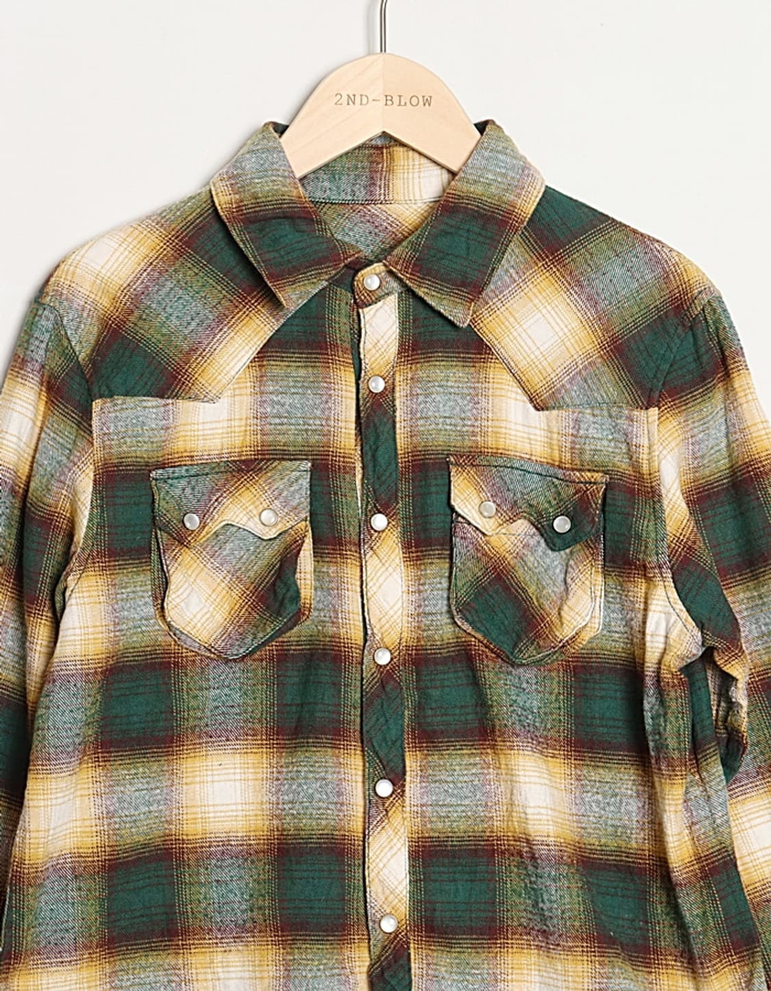  A R W Flannel Check Western Shirts 상품이미지2