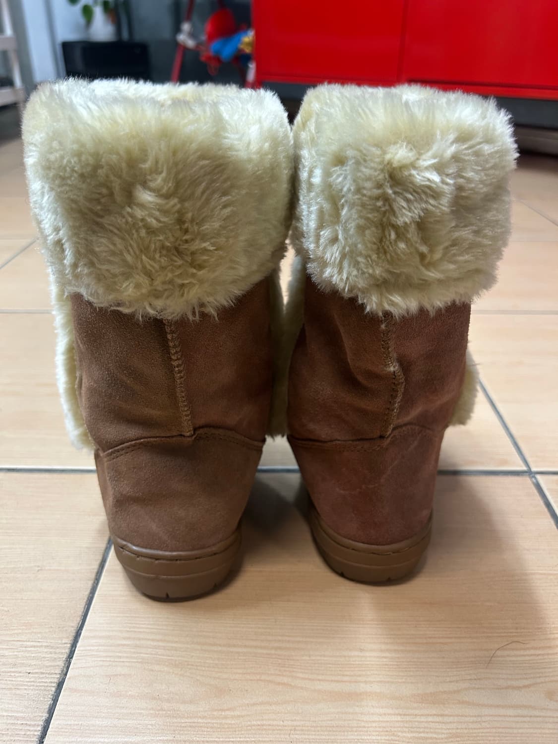 스웨이드 퍼부츠  상품이미지4