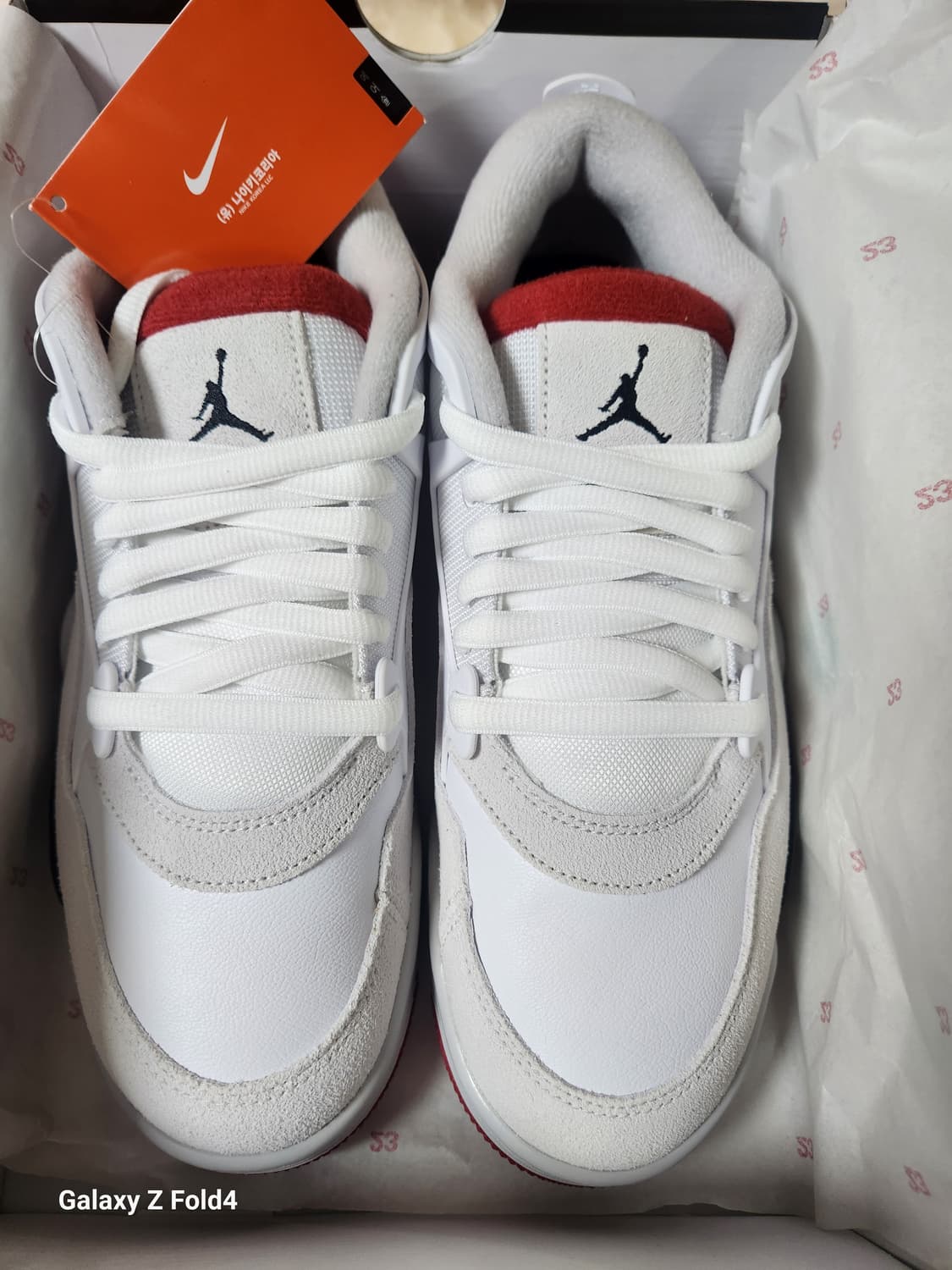 나이키 에어조던4RM 화이트 265 새제품 판매합니다 상품이미지2