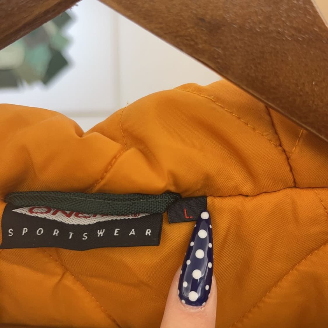 오닐 올드스쿨 레트로 딥그린 누빔 바람막이 자켓 L C08725 상품이미지6