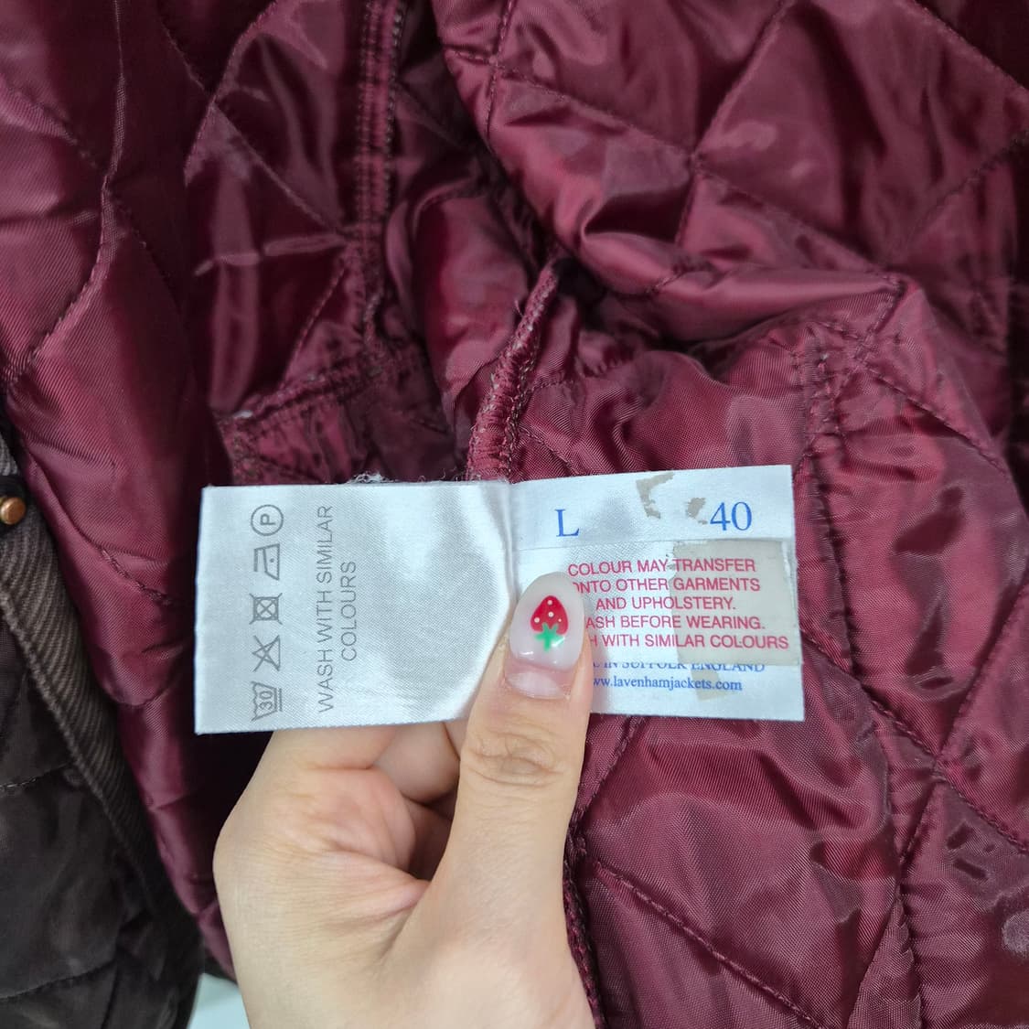 라벤햄 브라운 퀄팅자켓 남성 L 상품이미지7