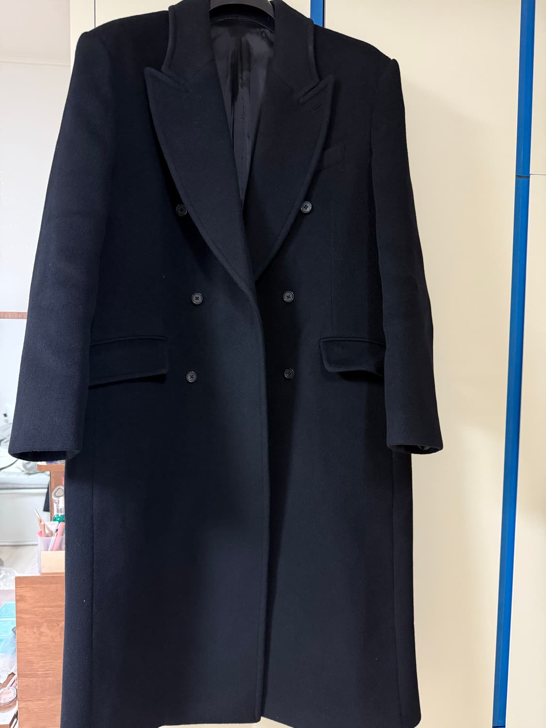 브라운야드 24fw 더블브레스티드코트 블랙 5size 상품이미지2