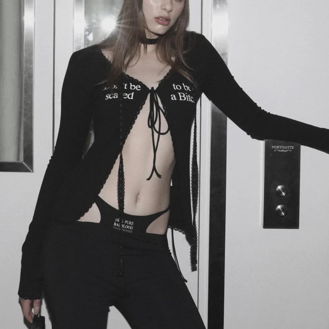 배드블러드 Don’t Be Scared 타이 가디건 상품이미지2